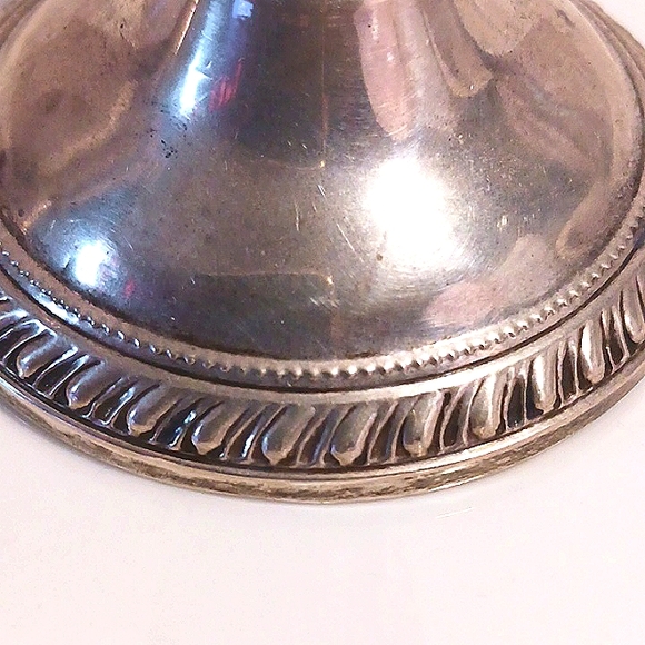 Gorgeous! Pair of Duchin Creations Sterling Silver Candlestic Holders ⚜️👑⚜️ - Picture 5 of 10